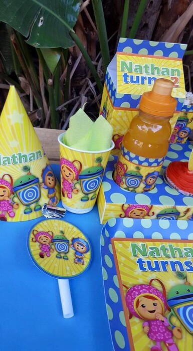 We make Team Umizoomi party supplies for boys and girls and deliver.