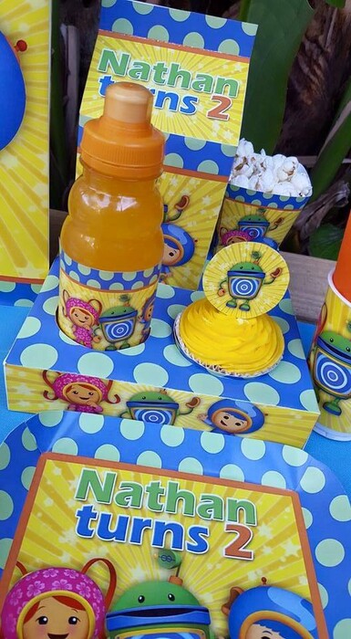 We make birthday party decor for popular themes such as Team Umizoomi, Doc Mcstuffins, Ferrari and more.