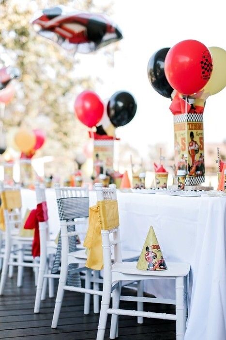 Kiddies tiffany chairs for hire with matching tiebacks to match the party theme.