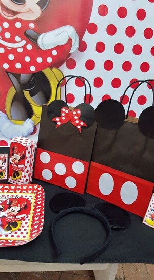 We make birthday party decor for popular themes such as Minnie Mouse, Doc Mcstuffins, Ferrari and more.