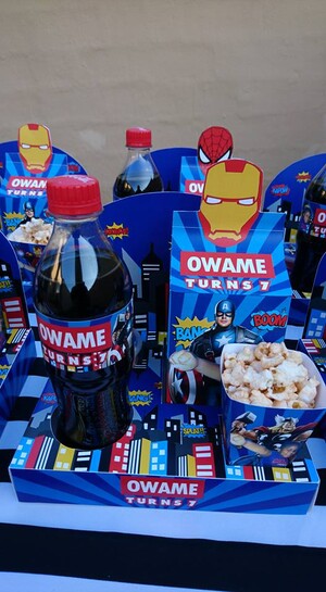 Personalized Avengers party supplies and Avengers birthday decor for sale.