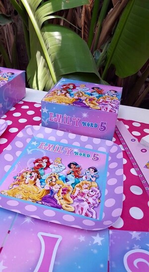 Kiddies Theme Parties offers personalized Princess Palace Pets party supplies and decor for sale.