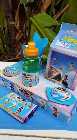 We make birthday party decor for popular themes such as Tinkerbell & the Neverbeast, Doc Mcstuffins, Ferrari and more.