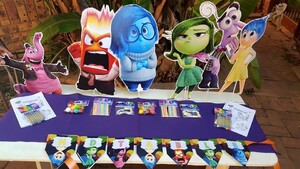 Personalized Inside Out party supplies and Inside Out birthday decor for sale.