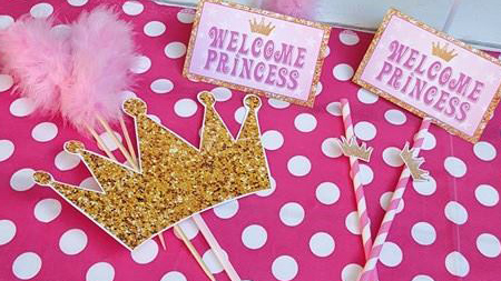 Princess Baby Shower Decor